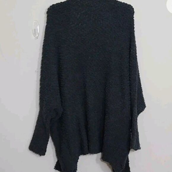 Umgee Women's Open Cardigan Pop Corn Texture Grey  Size L - Picture 3 of 7